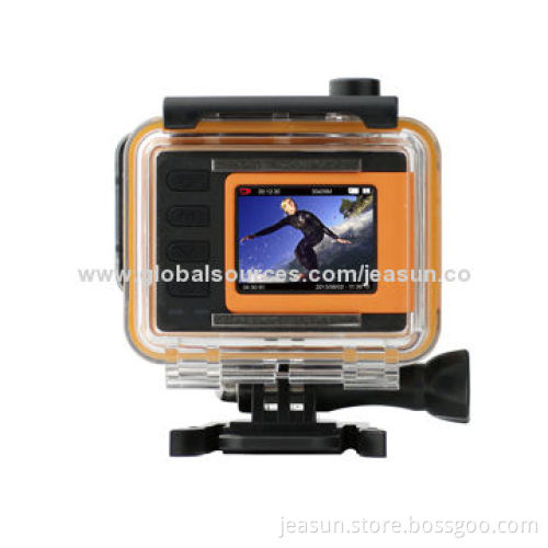 1,080P 14MP HD Action Camera, Built-in Wi-Fi, 50 Meters Waterproof